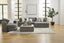 Perch 2 Piece Sectional with Double Chaise: Doodle Iron
