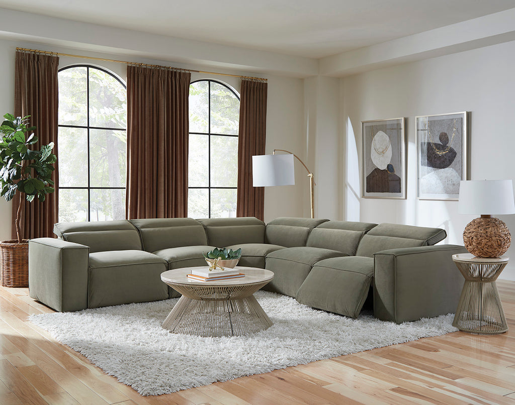 Sequoia 5 Piece Reclining Sectional