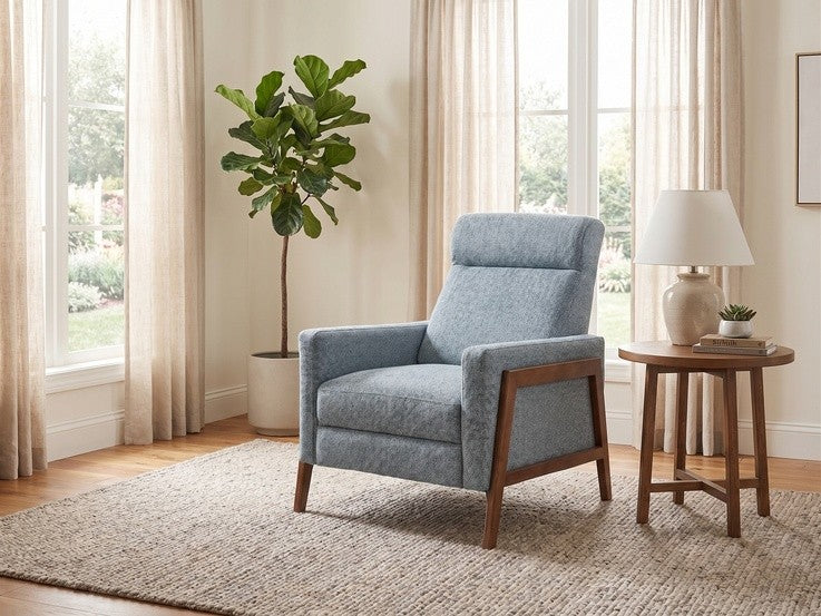 The Alden Chair: Grey Linen